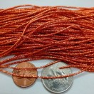 BURNT ORANGE - 150 Inches French Metal Wire Gimp Coil Bullion Purl - Check Rough - 3.80 Meters